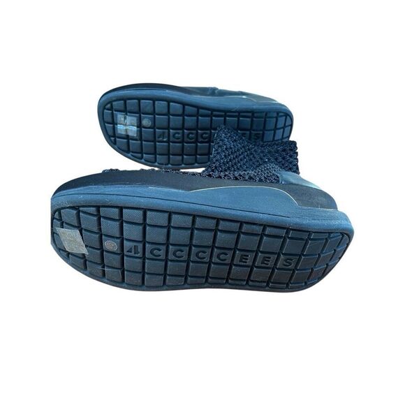 4CCCCEES Black/Gold Mesh Platform Ankle Boots Open Toe Side Zip NWOB EU 40 US 9 - Picture 10 of 15